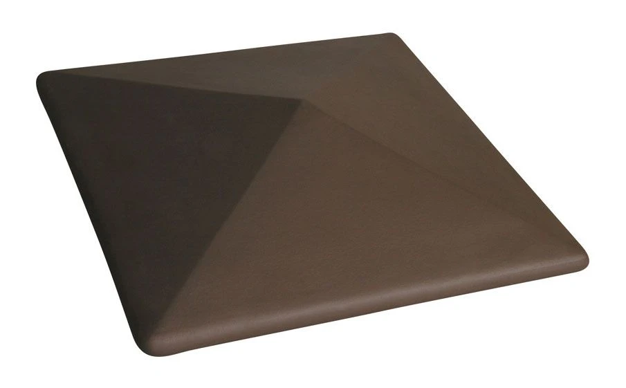 Колпак клинкерный для столбов забора 03 Коричневый, 445*445*90 мм