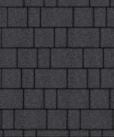 Тротуарная плитка Старый город, 40 мм, мрамор, черный