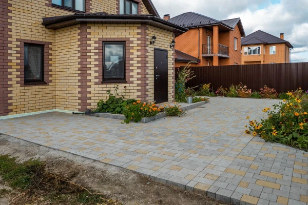 Укладка тротуарной плитки в Мальково