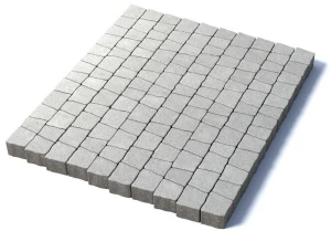 Тротуарная плитка Абрис, 60 мм, белый