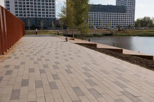 Купите тротуарную плитку Б.6.П.8 гладкая серая