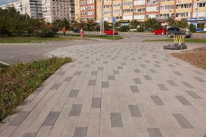 Купите тротуарную плитку Б.6.П.8 гладкая серая