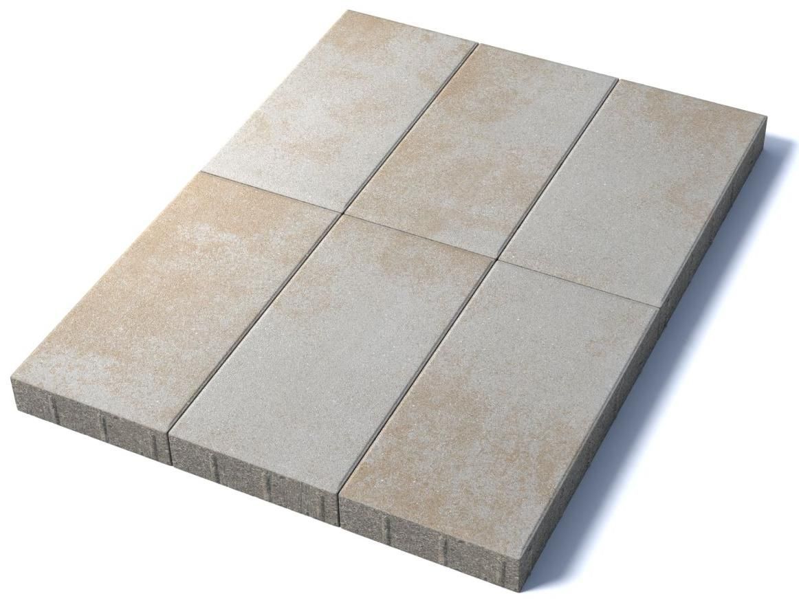 Тротуарная плитка Прямоугольник 600х300х80 мм, Степняк
