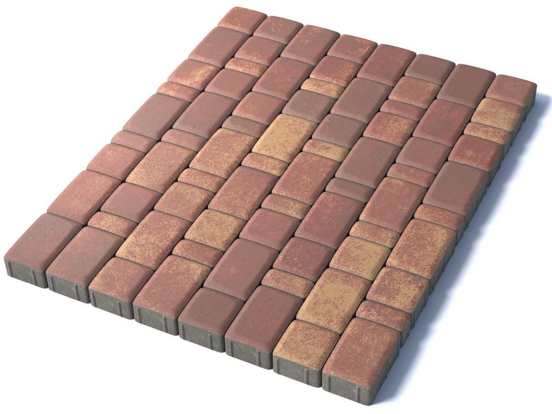 Тротуарная плитка Классико, 60 мм, Осень