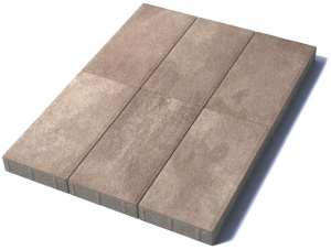 Тротуарная плитка Прямоугольник 600х300х80 мм, гранит, Хаски