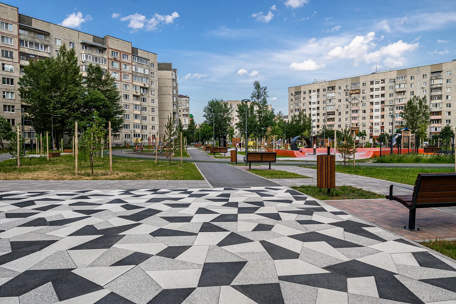 Сквер Добровольцев в Тюмени (Московский тракт, 163)