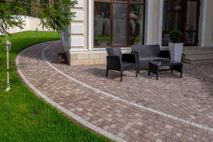 Купите квадратную тротуарную плитку Б.3.А.6 гранит н/м листопад «Поревит»